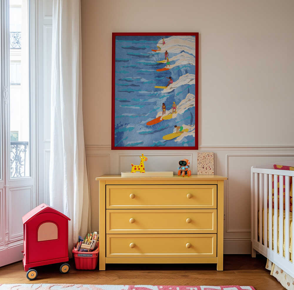 Afslappet Surfing Plakat