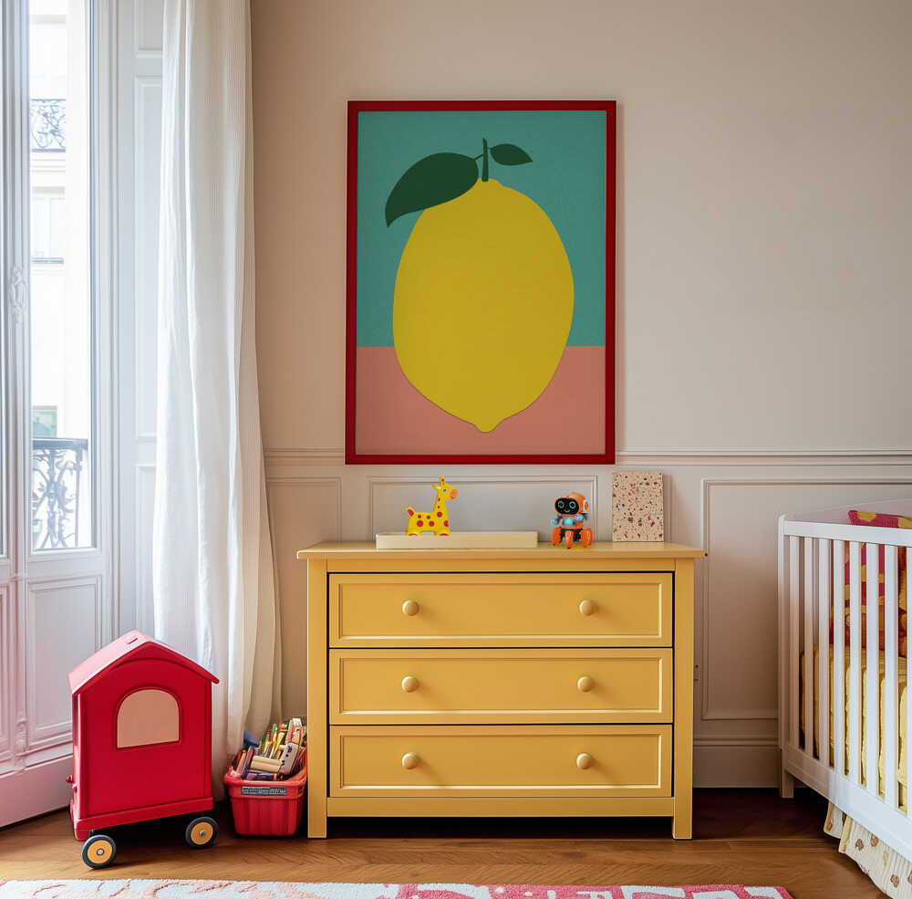 Citron med To Blade Plakat