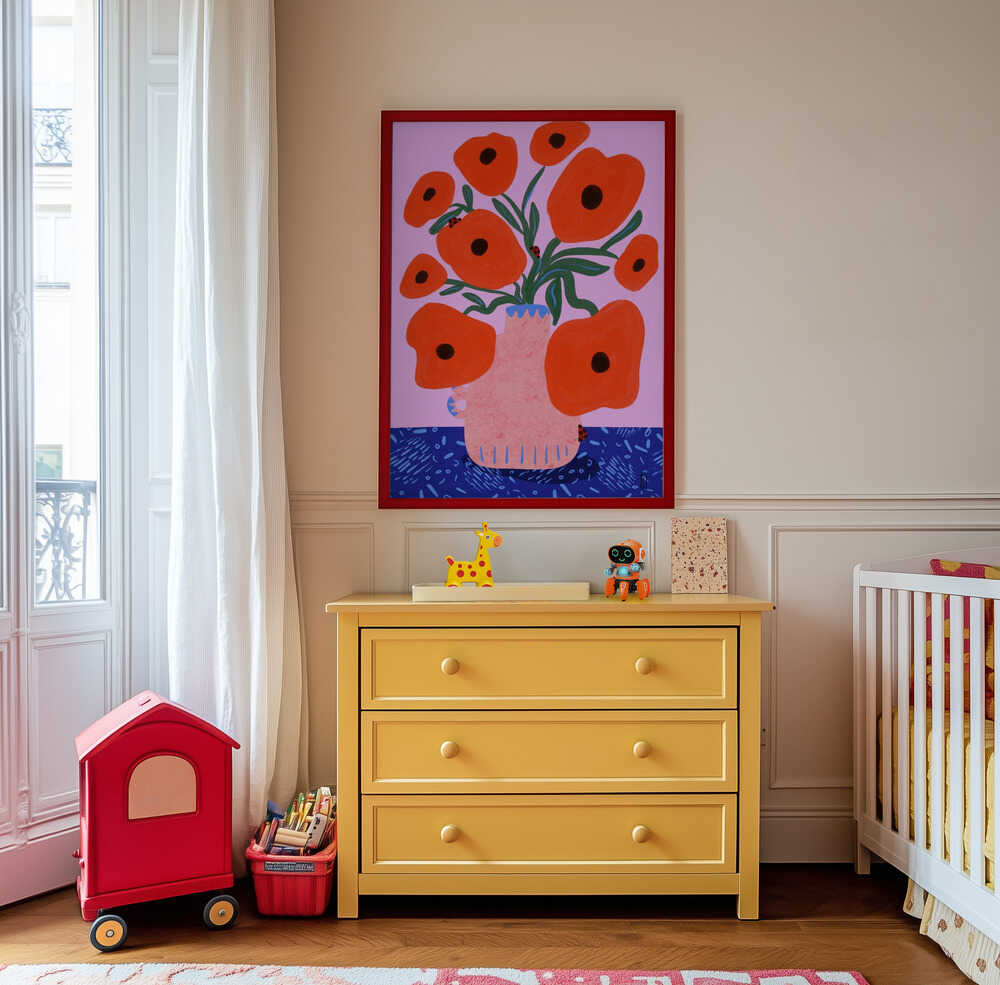 Karmesinrøde Valmuer Plakat