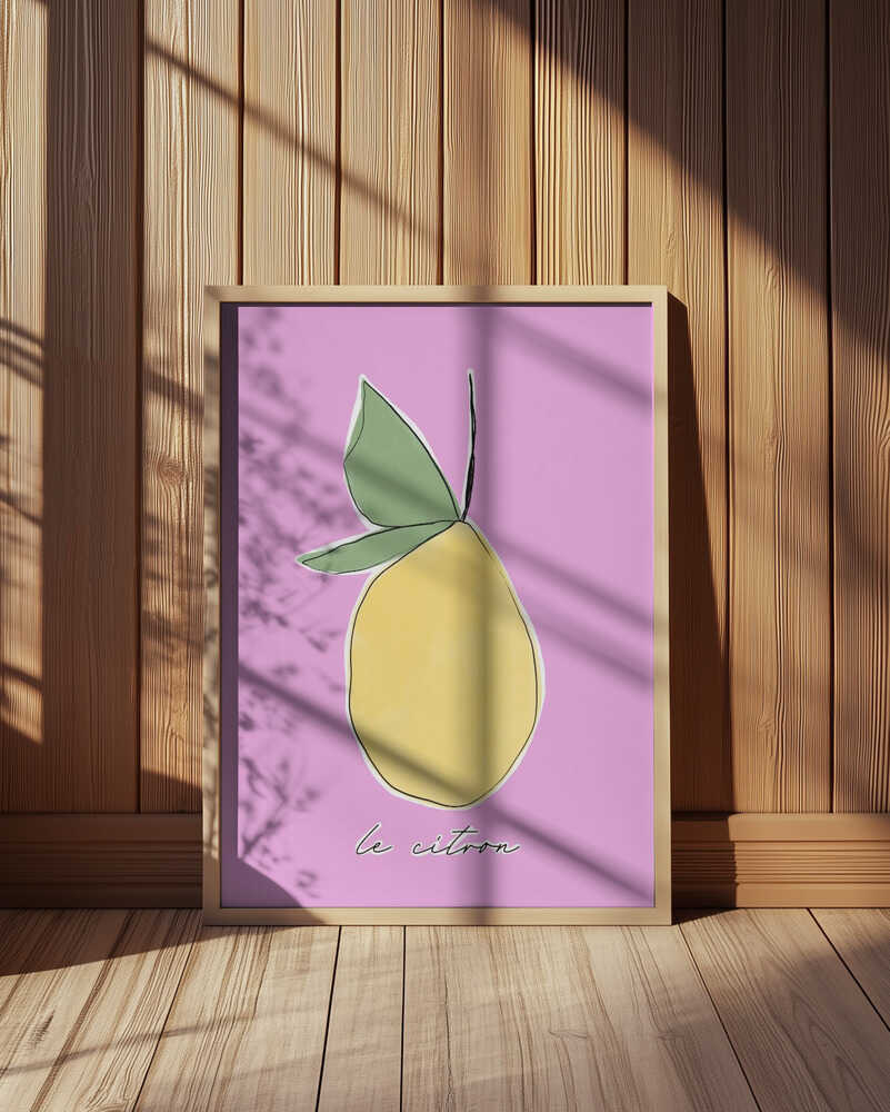 Le Citron Pink Plakat