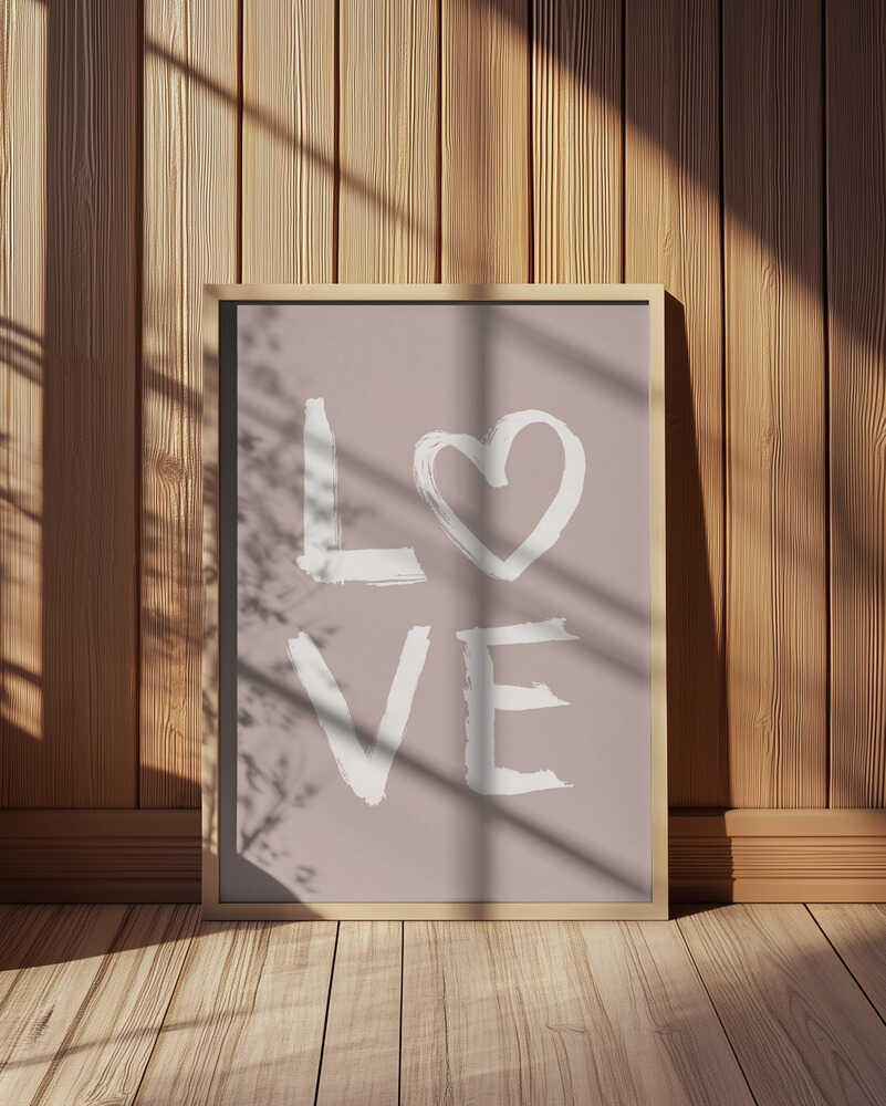 LOVE Tandet Lyserød Plakat