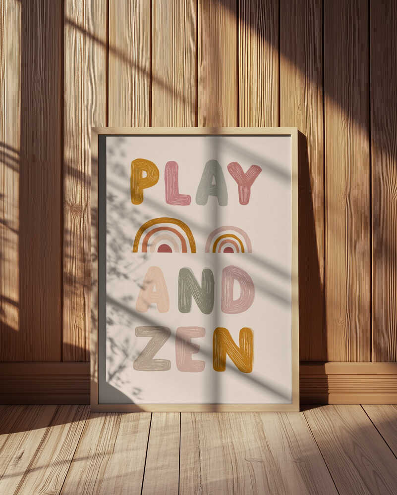Play and Zen Plakat
