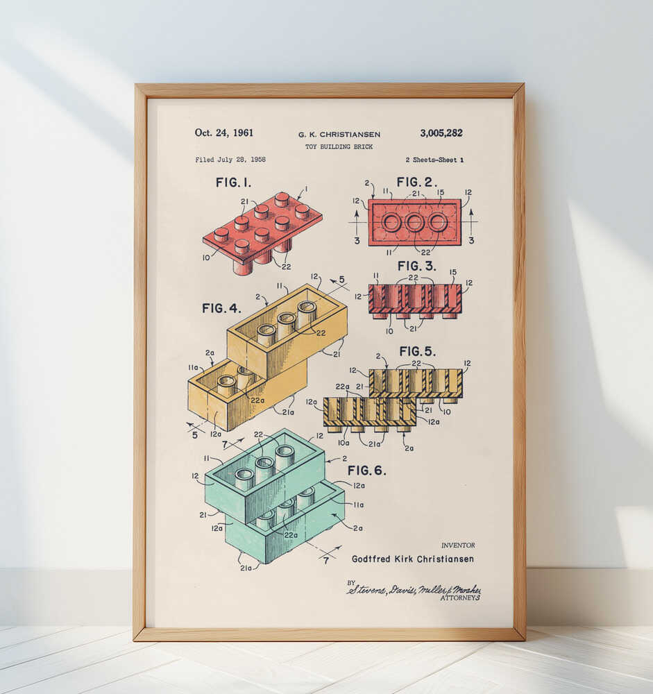 Lego Patent Plakat
