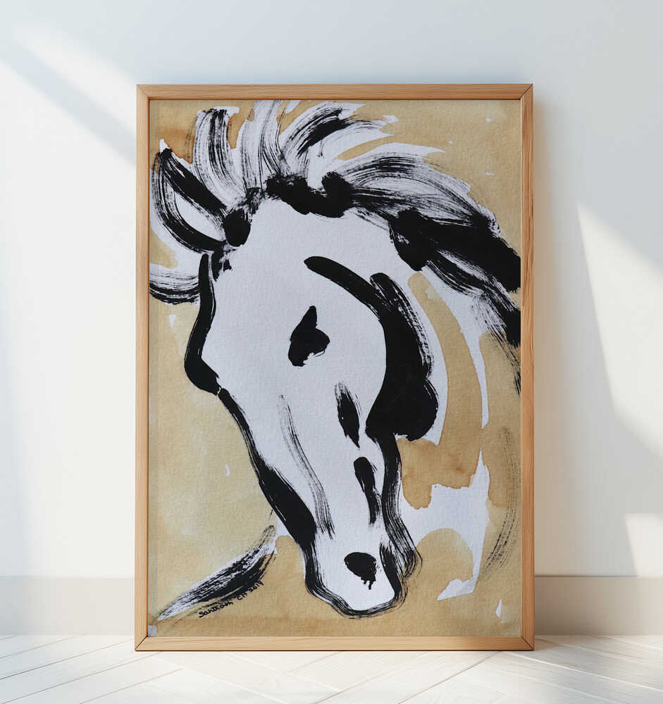 Bevægende Hesteharmoni Plakat