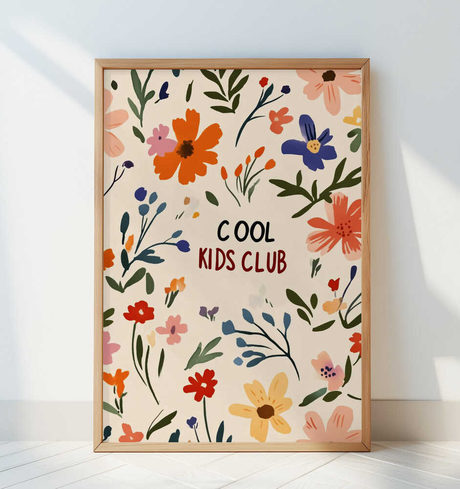 Blomstrende Sjov Plakat