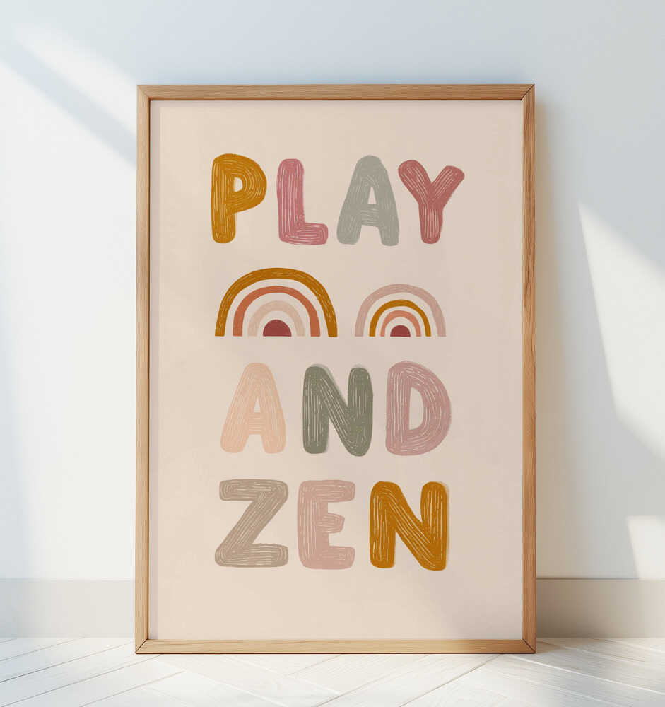 Play and Zen Plakat
