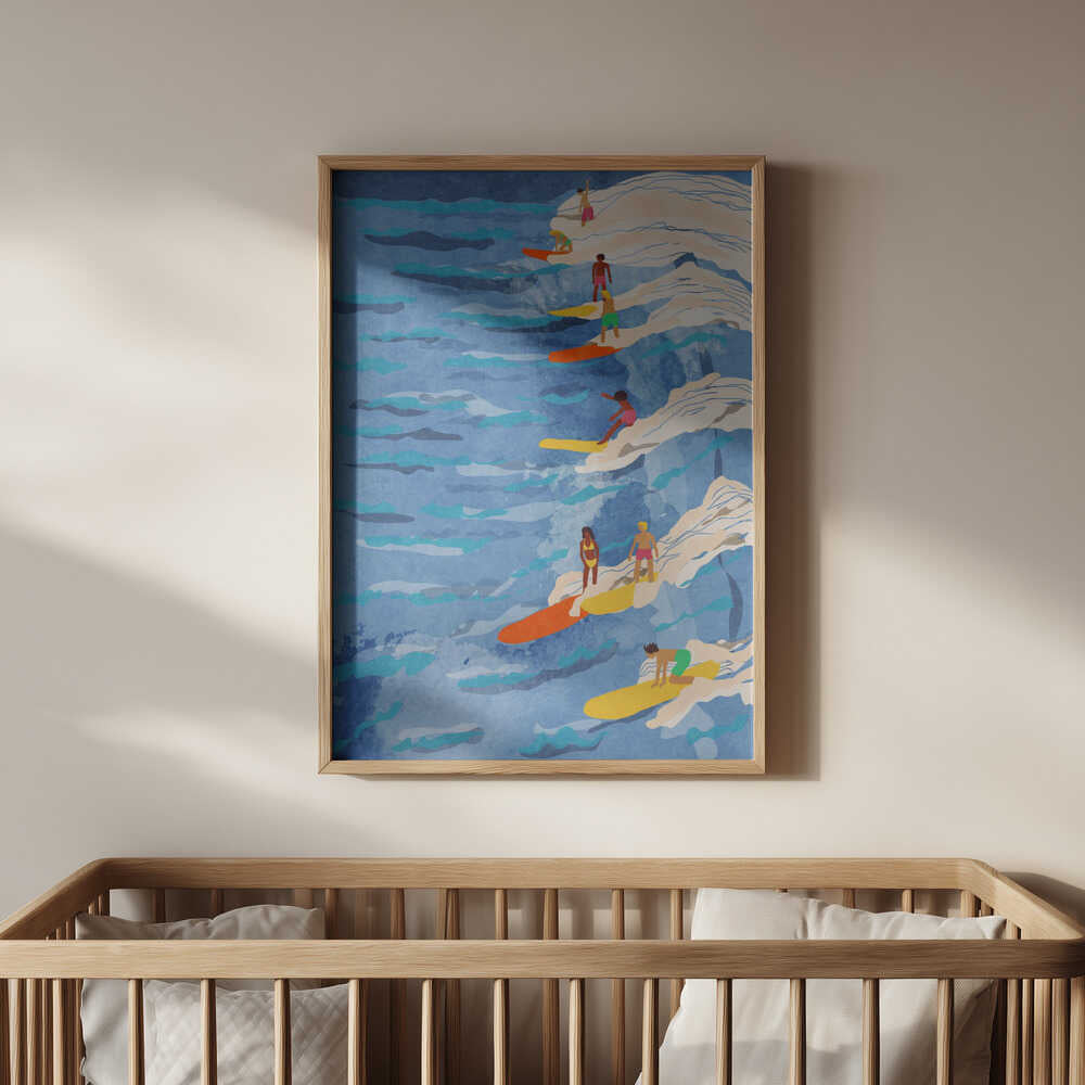 Afslappet Surfing Plakat