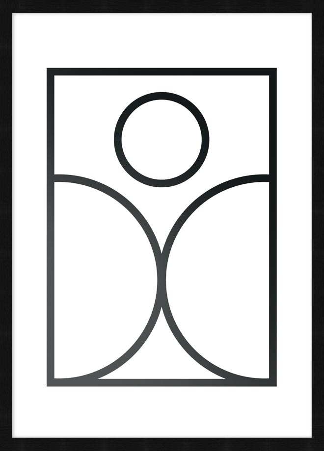 Black poster frame for posters and wall art