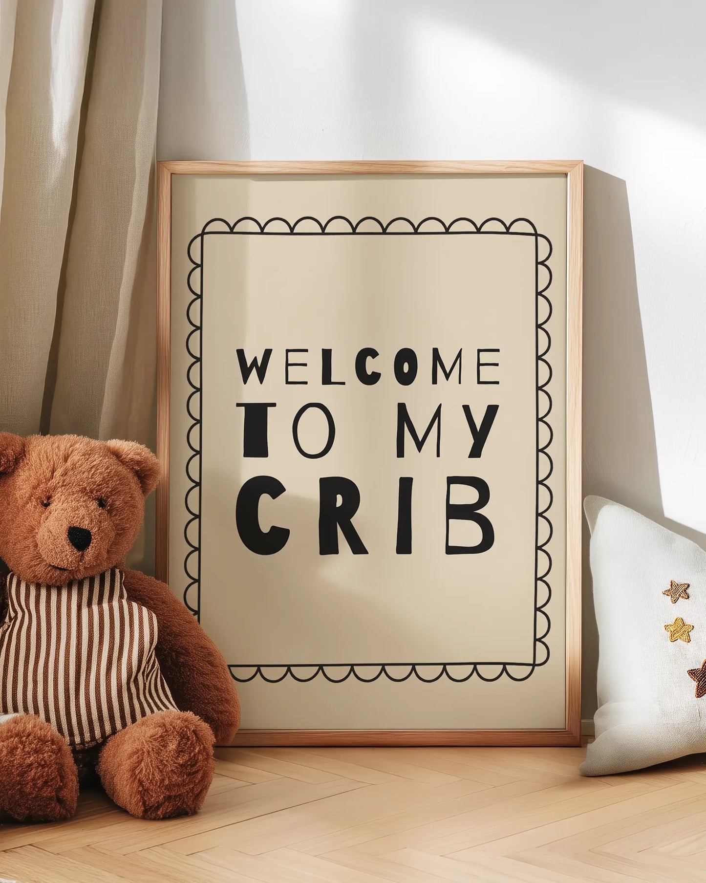 Mom, Mud & Monster Trucks Beige Plakat