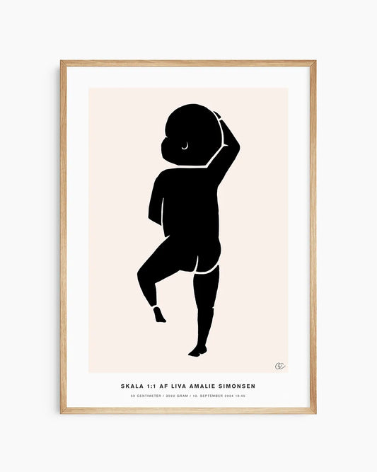 Fødselsplakaten – en livagtig illustration af din baby