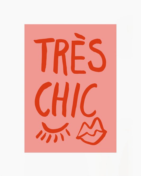 Warm, minimalist wall art in pastel red tones on a pastel red background.