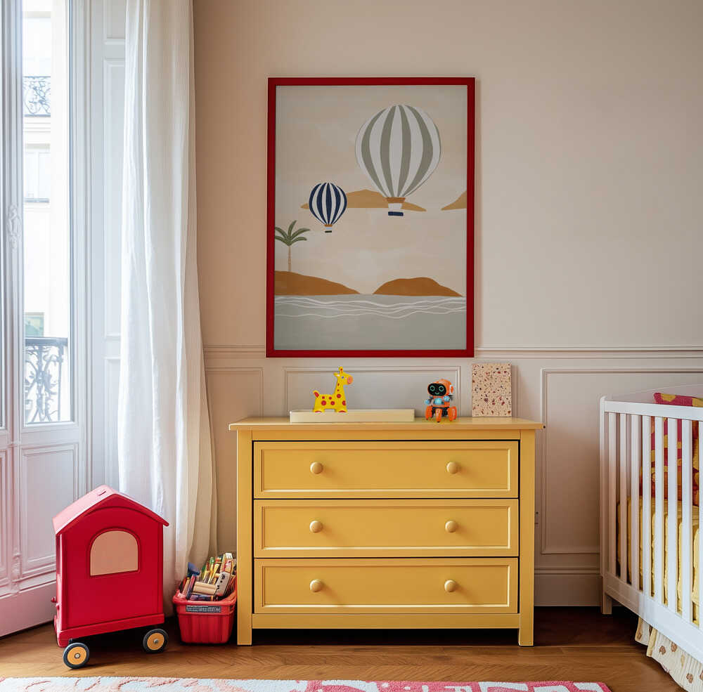 Luftballoner i ørkenen Plakat