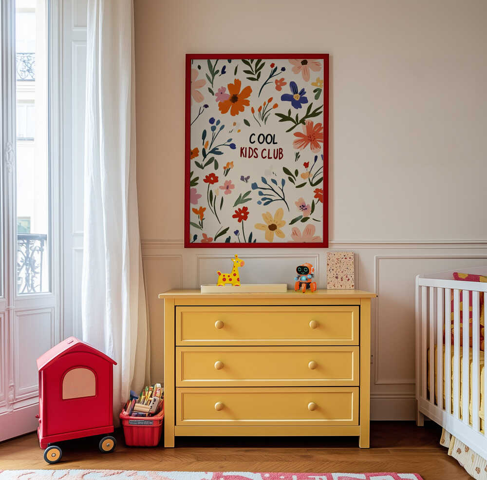 Blomstrende Sjov Plakat