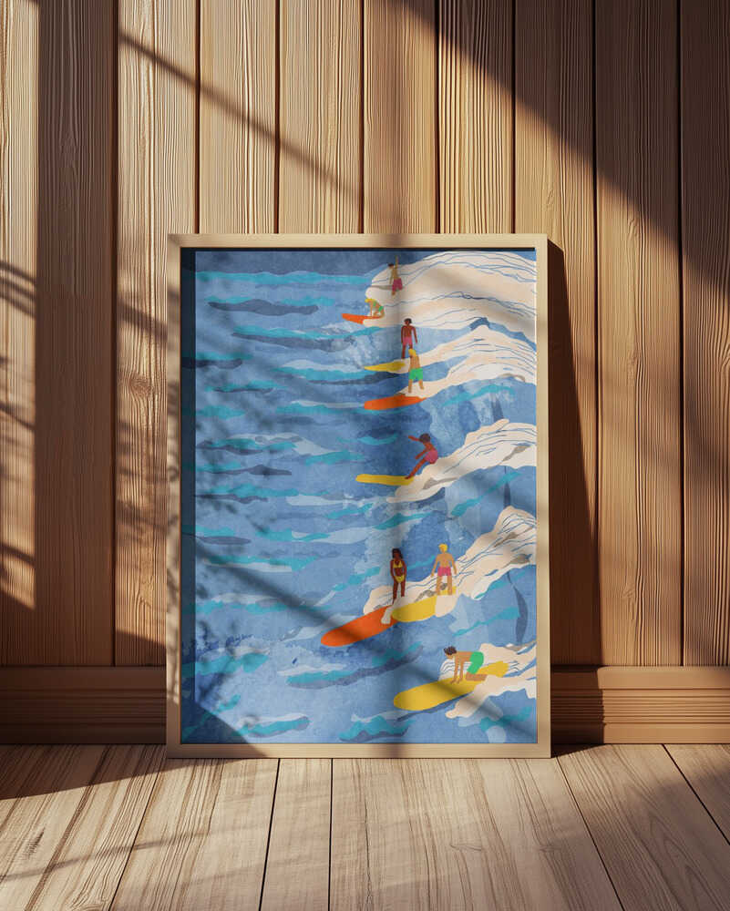 Afslappet Surfing Plakat