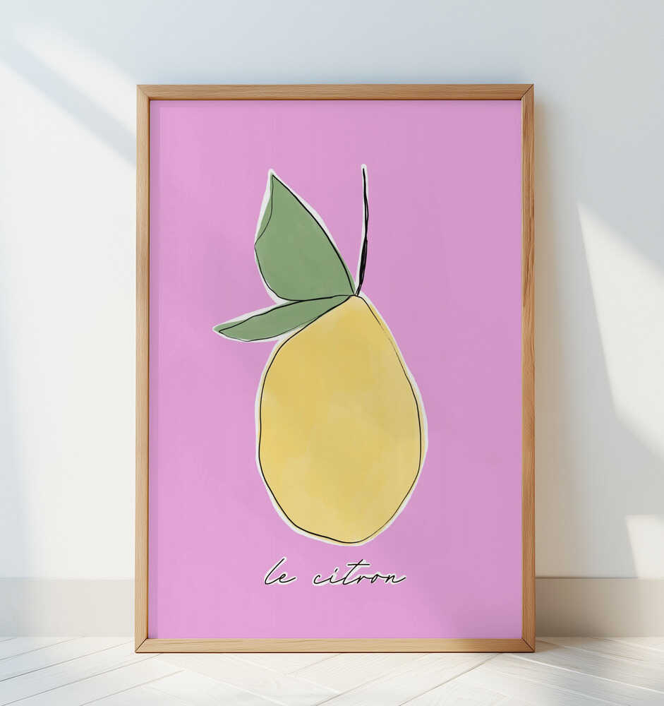 Le Citron Pink Plakat