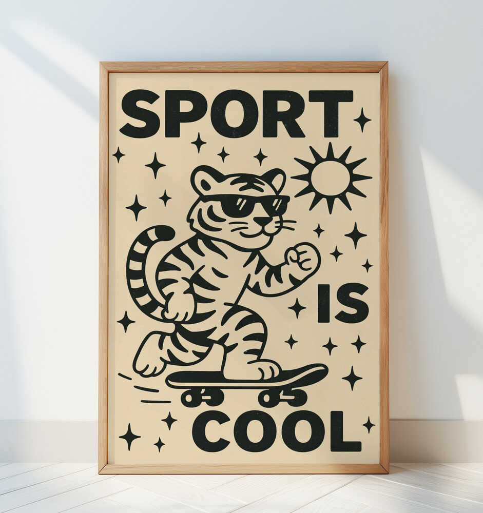 Rullende Tiger Plakat