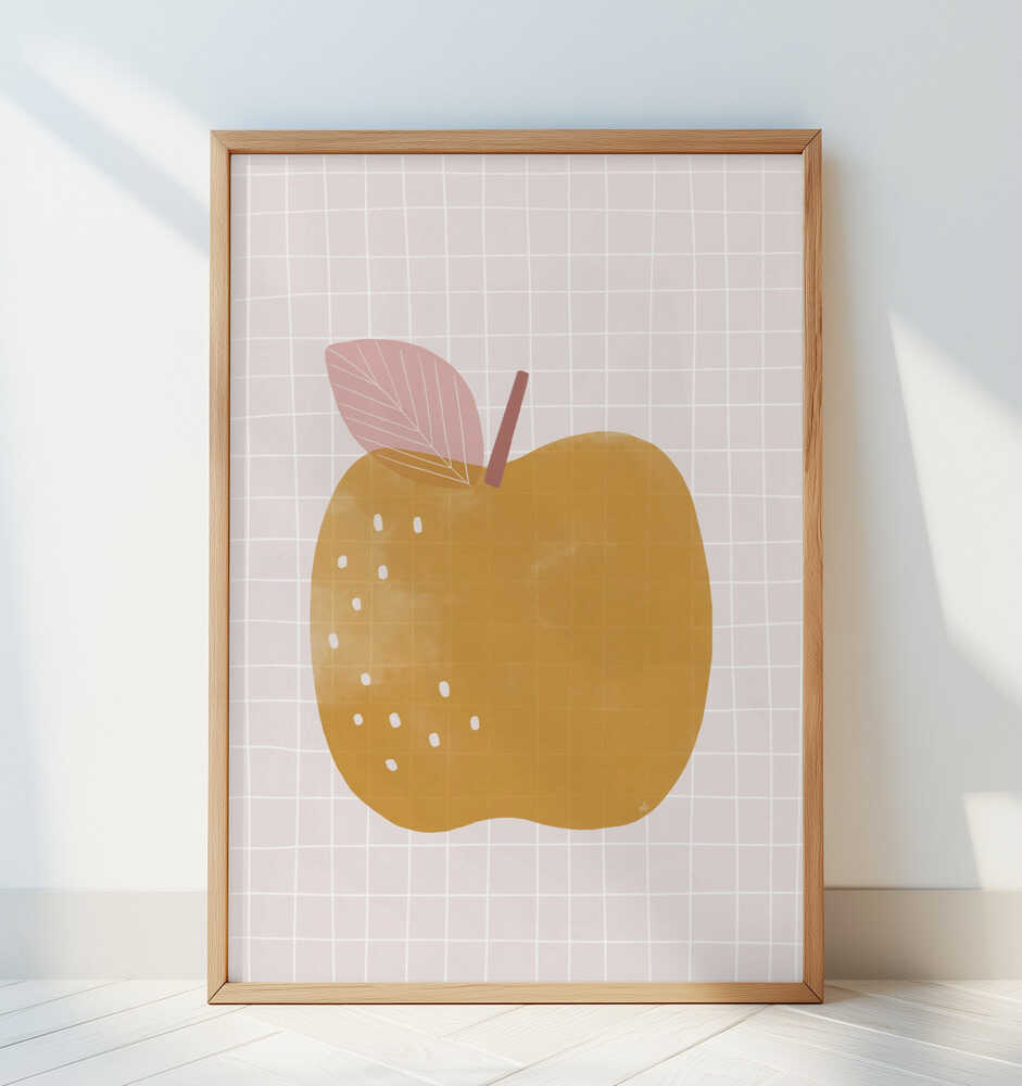 Gul Æble Plakat