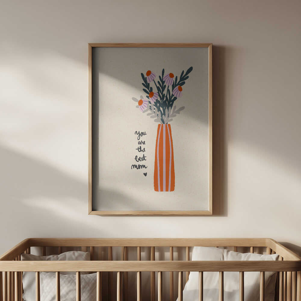 Best Mom Flower Vase